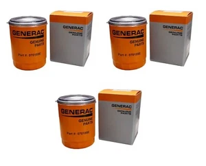 Filtro de aceite 3PK Generac OEM 070185E para generadores portátiles y refrigerados por aire - Imagen 1 de 2