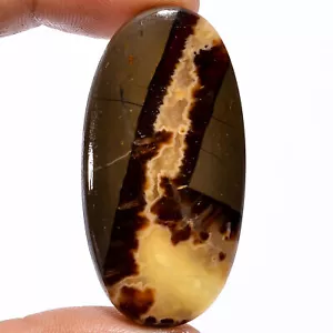 100% Natural Septarian Oval Shape Cabochon Gemstone 58.5 Ct. 47X24X6 mm X-9317 - Picture 1 of 2