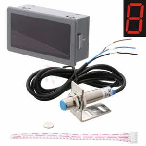 4 Digital LED Tachometer RPM Speed Meter & NPN Hall Proximity Switch Sensors RD - Picture 1 of 5