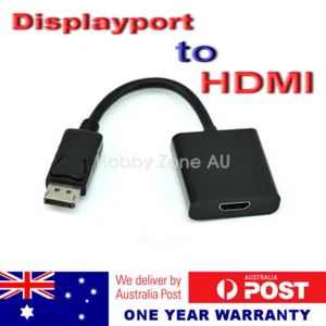 Displayport Display Port DP Male To HDMI Female Adapter Converter Cable HDTV - Picture 1 of 5