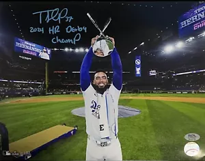 TEOSCAR HERNANDEZ DODGERS SIGNED 11X14 PHOTO "2024 HR DERBY CHAMP" INSCRIPT PSA - Picture 1 of 4