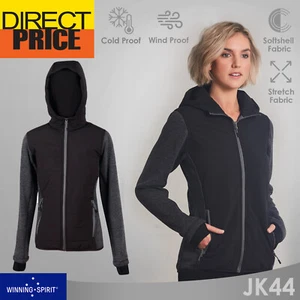 Ladies Heather Bonded Coral Fleece Jacket Workwear Sport Uniform Outdoor JK44 - Picture 1 of 8