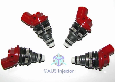 Set of 4 HIGH FLOW 850 cc Side Feed Injectors fit SUBARU EJ255 EJ257 [11083-4-0] - Image 1 of 4