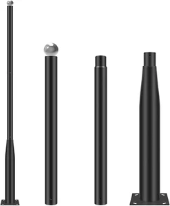 10Ft Tall Street Light Pole, Street Lamp Post for Outdoor Lights, Solar Street L - Picture 1 of 7
