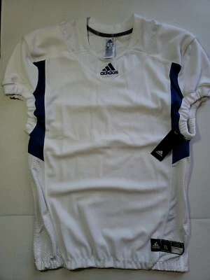 Men’s Adidas football Jersey AZ9298 Techfit hyped Blue White Size XL MSRP $80 - Image 1 of 4