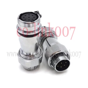 WS20 9pin Center Docking Waterproof Aviation Connector Circular Plug & Socket 5A - Picture 1 of 8