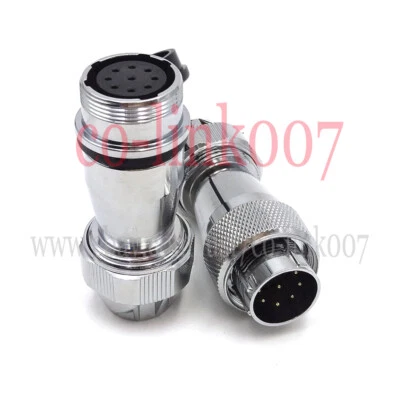 WS20 9pin Center Docking Waterproof Aviation Connector Circular Plug & Socket 5A - Image 1 of 4