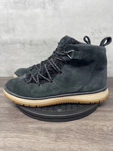 UGG Boots Womens 8.5 Lakesider Heritage Mid Black Suede Gum Bottom - Picture 1 of 13