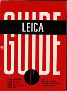 Leica Guide by W.D. Emanuel Focal Camera Guides 45th Ed. 1979 - Picture 1 of 2