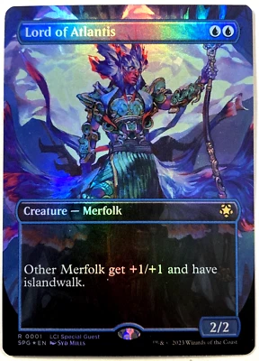 MTG Lord of Atlantis BORDERLESS FOIL Lost Caverns of Ixalan Special Guests 01 NM - Image 1 of 4
