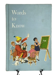 Child Horizons Books: Words To Know 1972 Illustrated Hardcover Book - Vintage - Picture 1 of 12