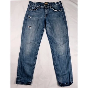 MOTHER Skinny Not Skinny Cream Soda Distressed Jeans Relaxed Fit Gr. 26 Thrash - Bild 1 von 14