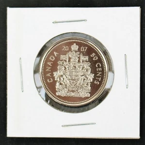 2007 medio dólar canadiense-50 centavos moneda sin circular directamente de RCM Roll - Imagen 1 de 2