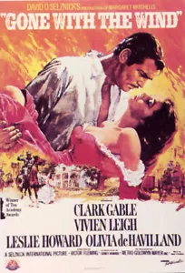 Lo que el viento se llevó•Clark Gable Vivien Leigh•POSTAL DE PELÍCULA 4x6 - Imagen 1 de 1
