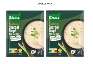Knorr ASPARAGUS Gourmet Soup Mix DOUBLE PACK, White & Green Asparagus SPARGEL - Picture 1 of 1