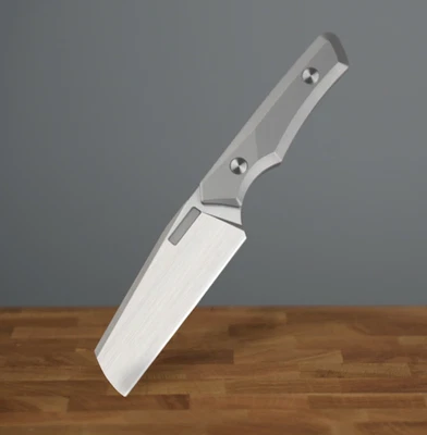 Vero Engineering Axon Fixed Knife 4" Bohler M390 Steel Blade Titanium Handle - Image 1 of 3