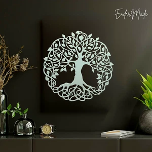 Lebensbaum Wandbild - Boho spirituelle Wohndeko, moderner Kunststoff Wandbehang - Bild 1 von 9