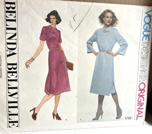 Abito Vogue Designer originale modello 1732 Belinda Bellville taglia 12 NON TAGLIATO - Foto 1 di 2