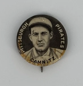 1910-12 Sweet Caporal Baseball HOWIE CAMNITZ Pirates P2 spilla pulsante posteriore - Foto 1 di 6