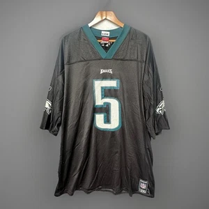Maglia Reebok Donovan McNabb #5 Philadelphia Eagles nera 2XL uomo 8354 - Foto 1 di 9