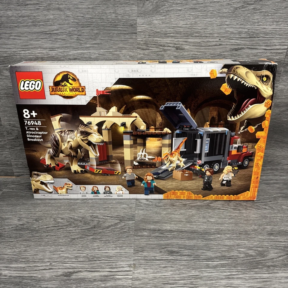 Lego 76948 T. rex & Atrociraptor Dinosaur Breakout BRAND NEW - Image 1 of 4
