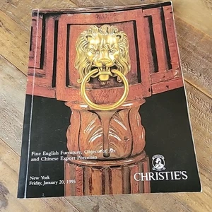 Christie's Auction Fine English Furniture Objects Of Art Chinese Porcelain 1995 - Imagen 1 de 3