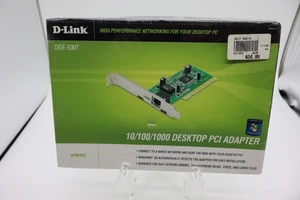 New D-Link DGE-530T 10/100/1000 Desktop PCI Adapter Gigabit Ethernet Desktop - Picture 1 of 2