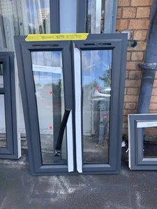 Brand new Anthracite Grey upvc French window 875 X 1270 Mm Only £279 Glazed - Picture 1 of 1