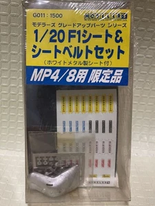 McLaren MP4-8 1/20 F1 seat and seat belt set, made of white metal, edition, - Picture 1 of 7