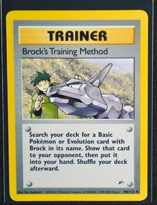 Brock's Training Method Uncommon Gym Heroes 106/132 LP - Imagen 1 de 2