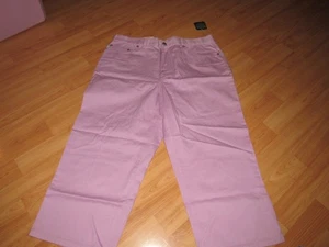 NWT New RALPH LAUREN Women's Sz 14 Pale Purple Lavender Cropped Pants 34 X 21 - Picture 1 of 5