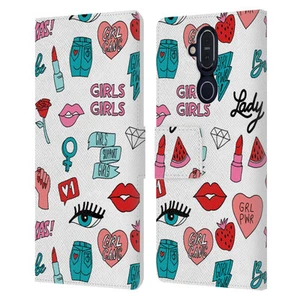 OFFICIAL ANDREA LAUREN DESIGN LADY LIKE LEATHER BOOK CASE FOR NOKIA PHONES - Picture 1 of 20
