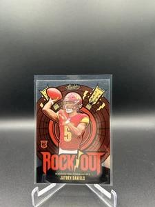 2024 Absolute Rock Out JAYDEN DANIELS Rookie #RO-JDS Commanders - Foto 1 di 2