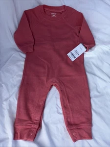 Neu Carters Baby Mädchen Strampler rosa Größe 9 Monate Poly Baumwolle neu mit Etikett - Bild 1 von 10