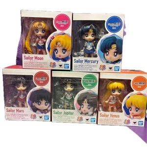 Set of 5 Sailor Moon Figure Figuarts mini Mercury Mars Jupiter Venus J18246 - Picture 1 of 6