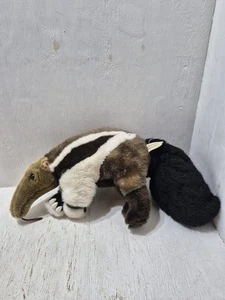 Vintage Leosco Plüschtier Ameisenbär Erdferkel SOS Save our Space realistische Tierwelt - Bild 1 von 6