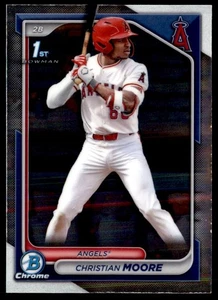 2024 Bowman Draft Chrome Christian Moore Los Angeles Angels #BDC-13 - Bild 1 von 2