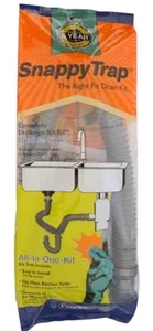 Snappy Trap 1-1/2” Kit de drenaje para fregaderos de cocina de doble tazón (KI) - Imagen 1 de 4