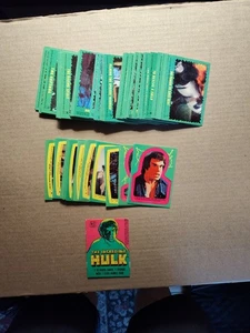 1979 Topps Incredible Hulk Complete 88 Card Set + 22 Sticker Cards Good Cond. - Bild 1 von 24