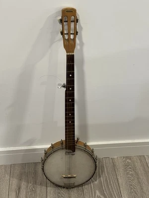 Vintage Hayman 5-String Banjo Open-Back Weltone Headstock Remo Drum Head UK - Image 1 of 4