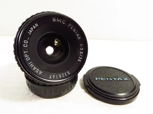 Asahi Pentax SMC PENTAX 35mm f/3.5 Wide Angle Lens K-Mount w/ Front/Rear Caps - Picture 1 of 6