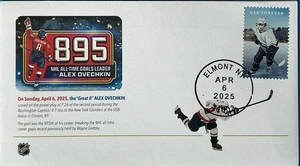 AFDCS Great 8 Alex Ovechkin 895 goles de hockey Washington Capitols Elmont NY  - Imagen 1 de 1