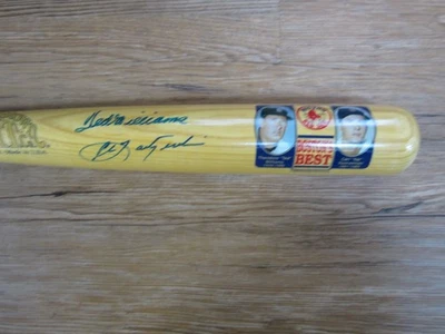 Ted Williams Carl Yastrzemski Cooperstown 202 Bat Autograph Signed Auto PSA/DNA - Image 1 of 4