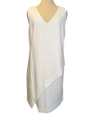 Mini Vestido Diane Von Furstenberg Lagenlook Sin Mangas Crema Elastizado Para Mujer 14 Foto 1 de 4