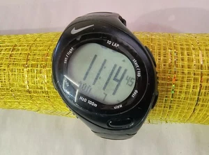 NIKE TRIAX BOWERMAN WR0125 BLACK RUNNER RUNNING WATCH - Picture 1 of 17