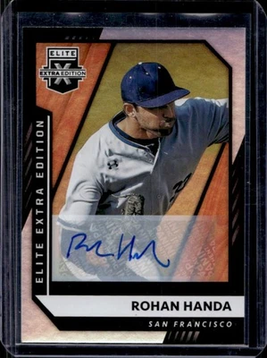 Elite 2021 edición extra Rohan Handa Signatures automático #146 Giants Foto 1 de 2