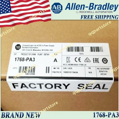 New Factory Sealed AB 1768-PA3/A Compactlogix Power Supply Free Tax 1768PA3 SerA - Image 1 of 4