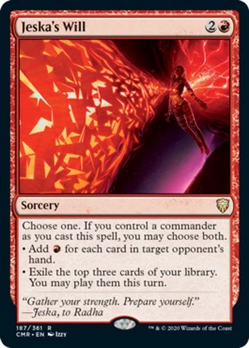 Light Play x 1 Jeska's Will - Foil Commander Legends - Image 1 of 1
