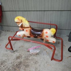 Vintage Antique "Wonder Horse" 4-Springs Rocking Bouncing Horse - Picture 1 of 15