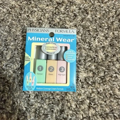 Physicians Formula  Mineral Wear Talc-Free Correcting Concealer Trio New - Image 1 of 2